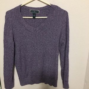 Karen Scott XL V-neck 100% cotton sweater
